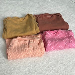 Newborn knot Sleepers 2 carters, 2 unknown brand (tag removed)